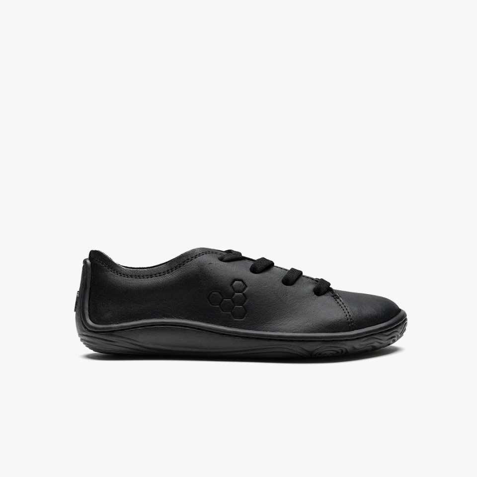 Vivobarefoot Addis School Kids Black